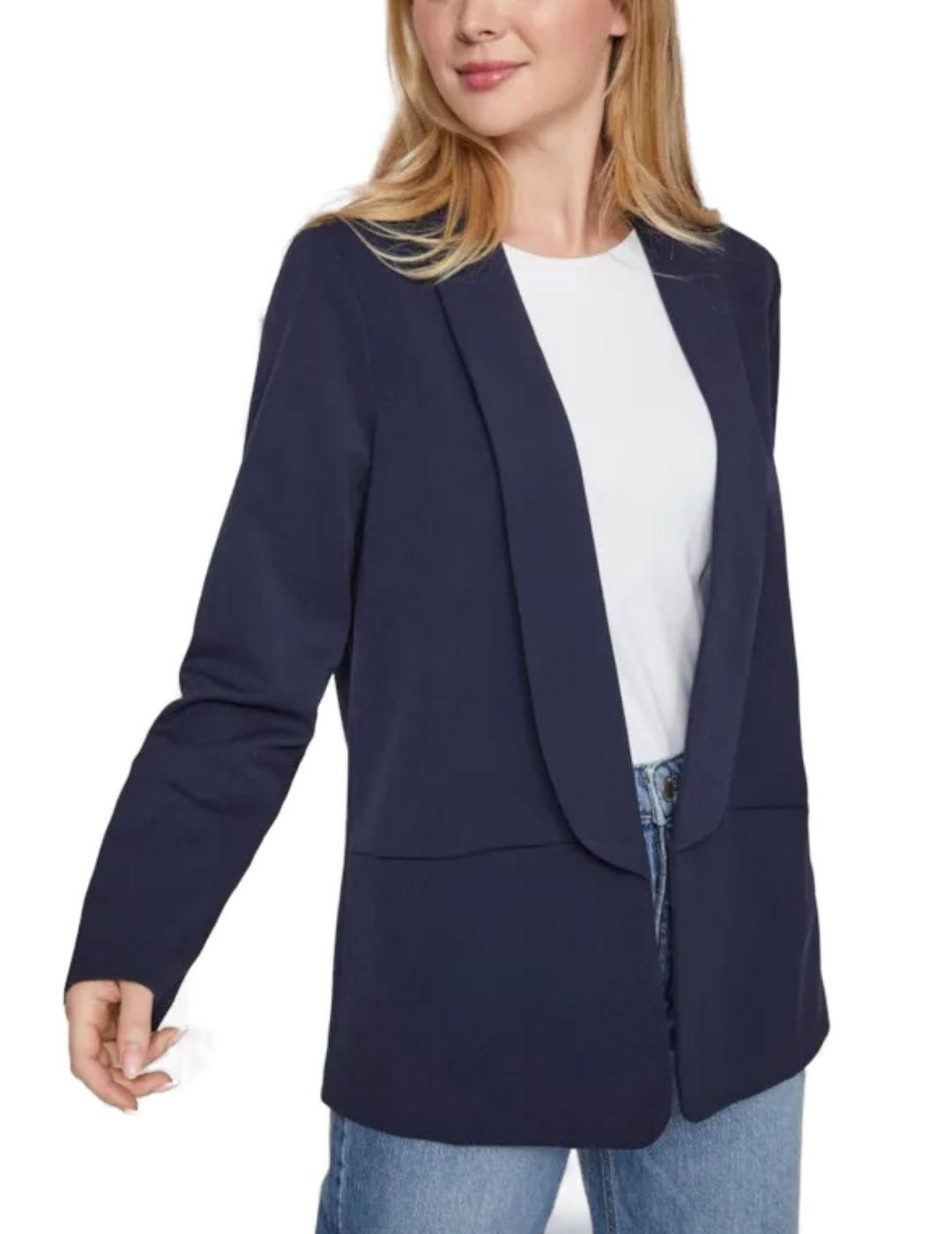 Chaqueta blazer Vila Varone azul marino regular para mujer