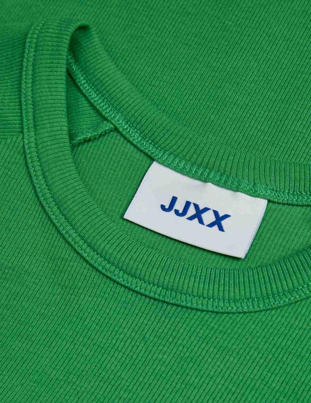 Camiseta JJXX Friend color verde manga corta para mujer