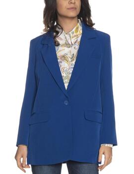 Chaqueta blazer Only Lana azul eléctrico oversize para mujer