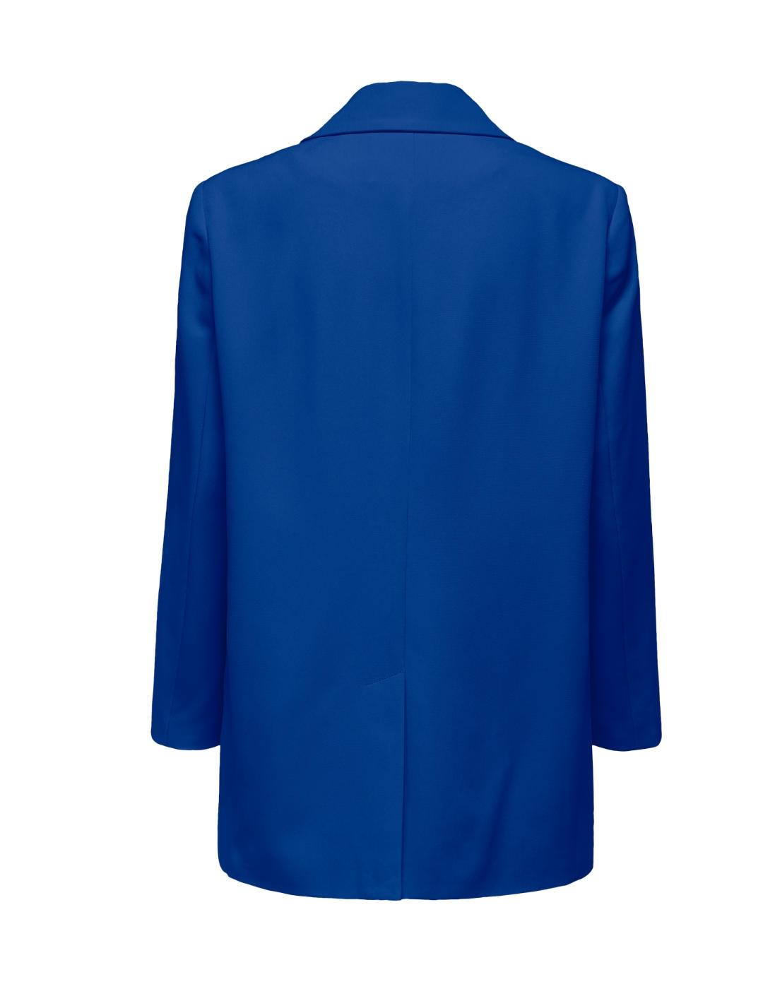 Chaqueta blazer Only Lana azul eléctrico oversize para mujer