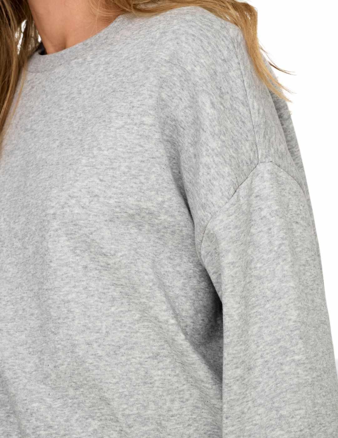 Sudadera Only Sweat gris claro sin capucha para mujer