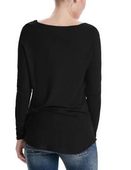 Jersey Only Mila negro de punto fino largo para mujer