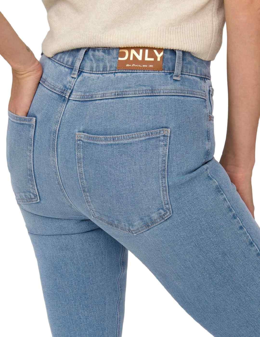 Pantalón vaquero Only Druna azul skinny para mujer