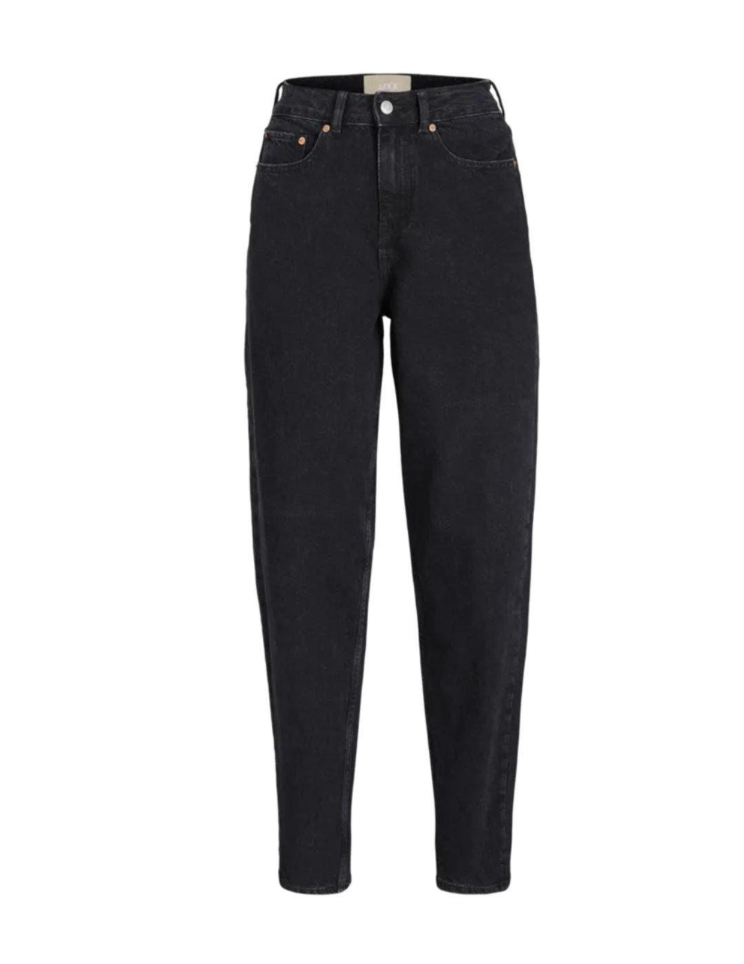 Pantalón vaquero JJXX Lisbon negro mom para mujer