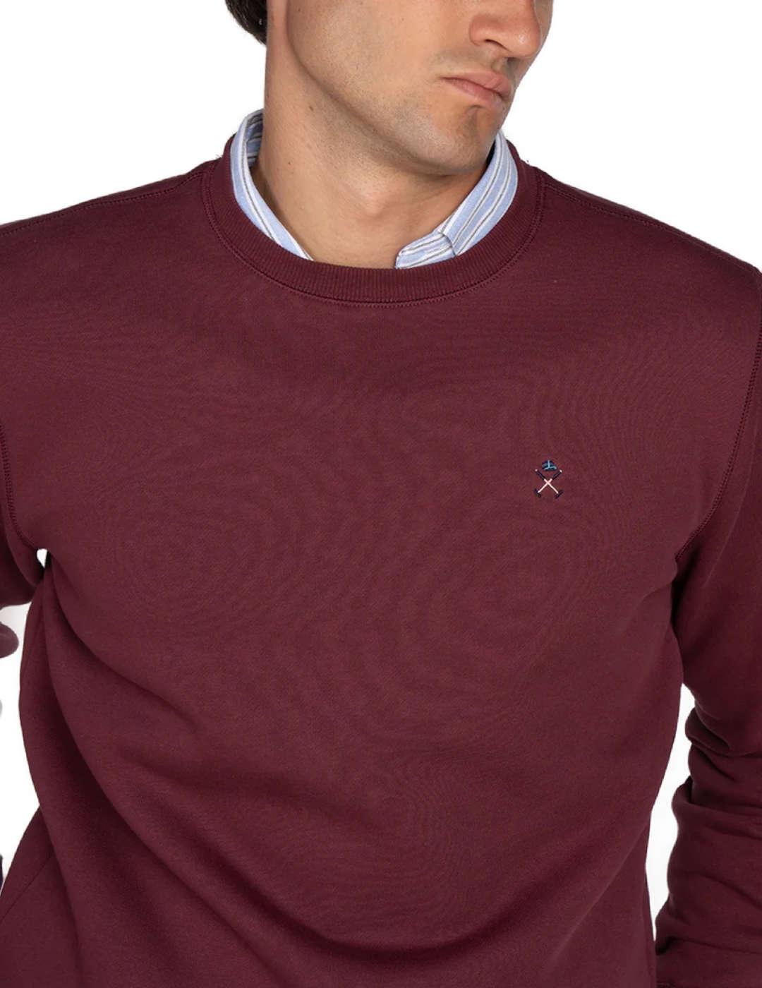 Sudadera Harper&Neyer Stanford granate banderas para hombre