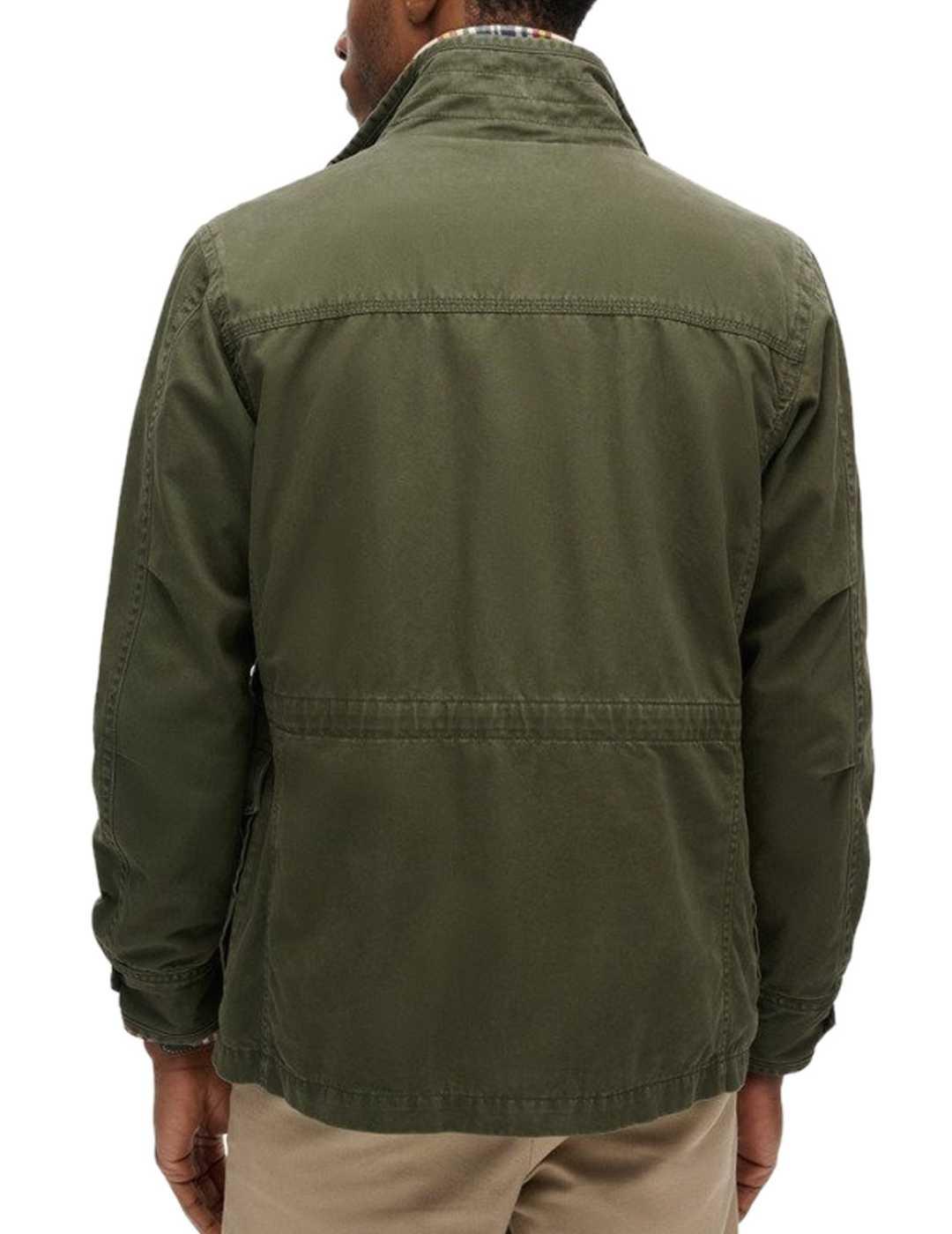 Chaqueta Superdry Rockie verde caqui regular para hombre