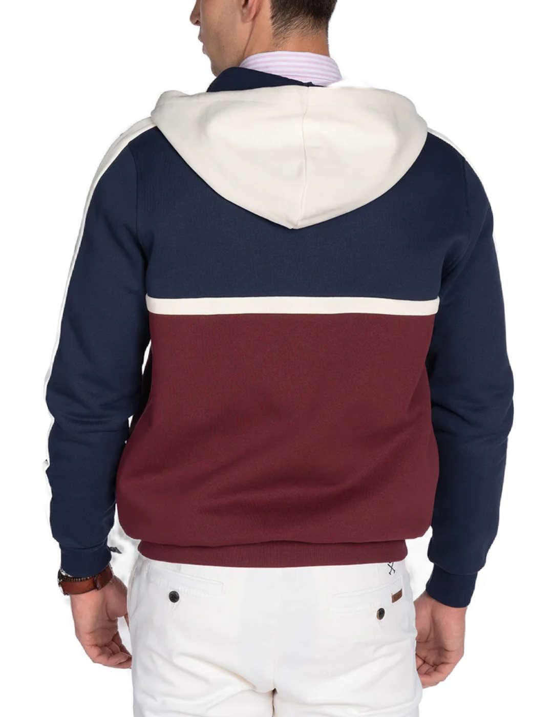 Sudadera Harper&Neyer beta marino con cremallera para hombre