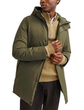 Parka Jack&Jones Ekken verde con capucha para hombre