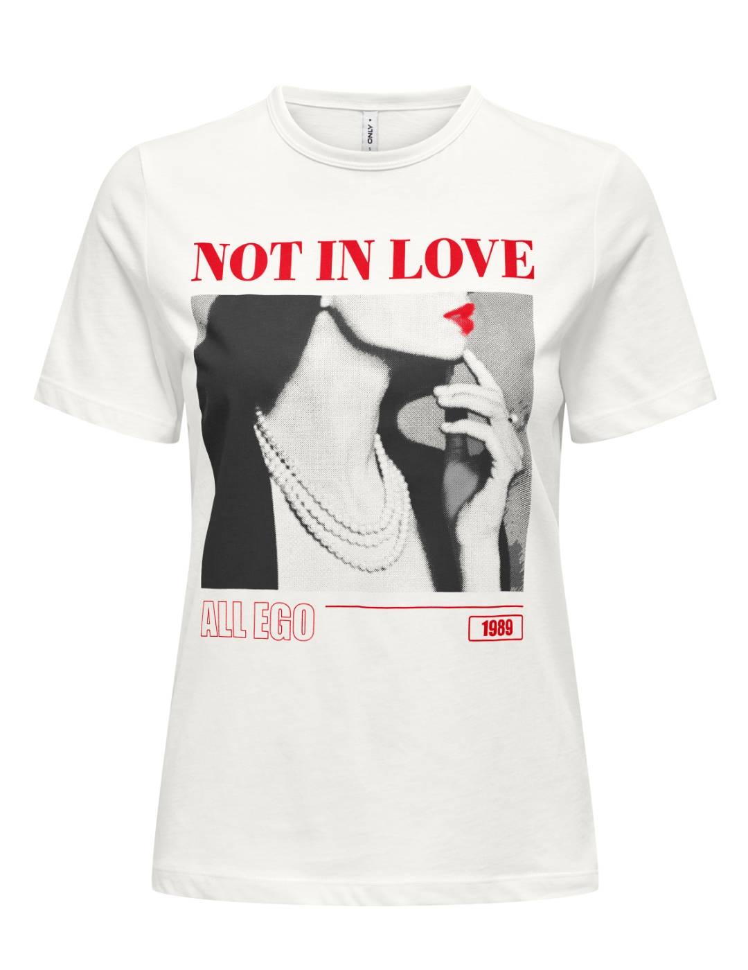 Camiseta Only Alba Love manga corta imagen para mujer