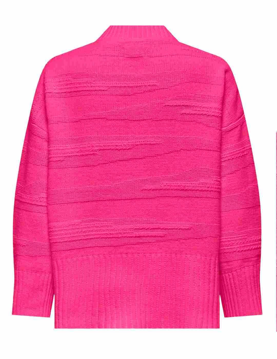 Jersey Only Lima fucsia de punto regular para mujer