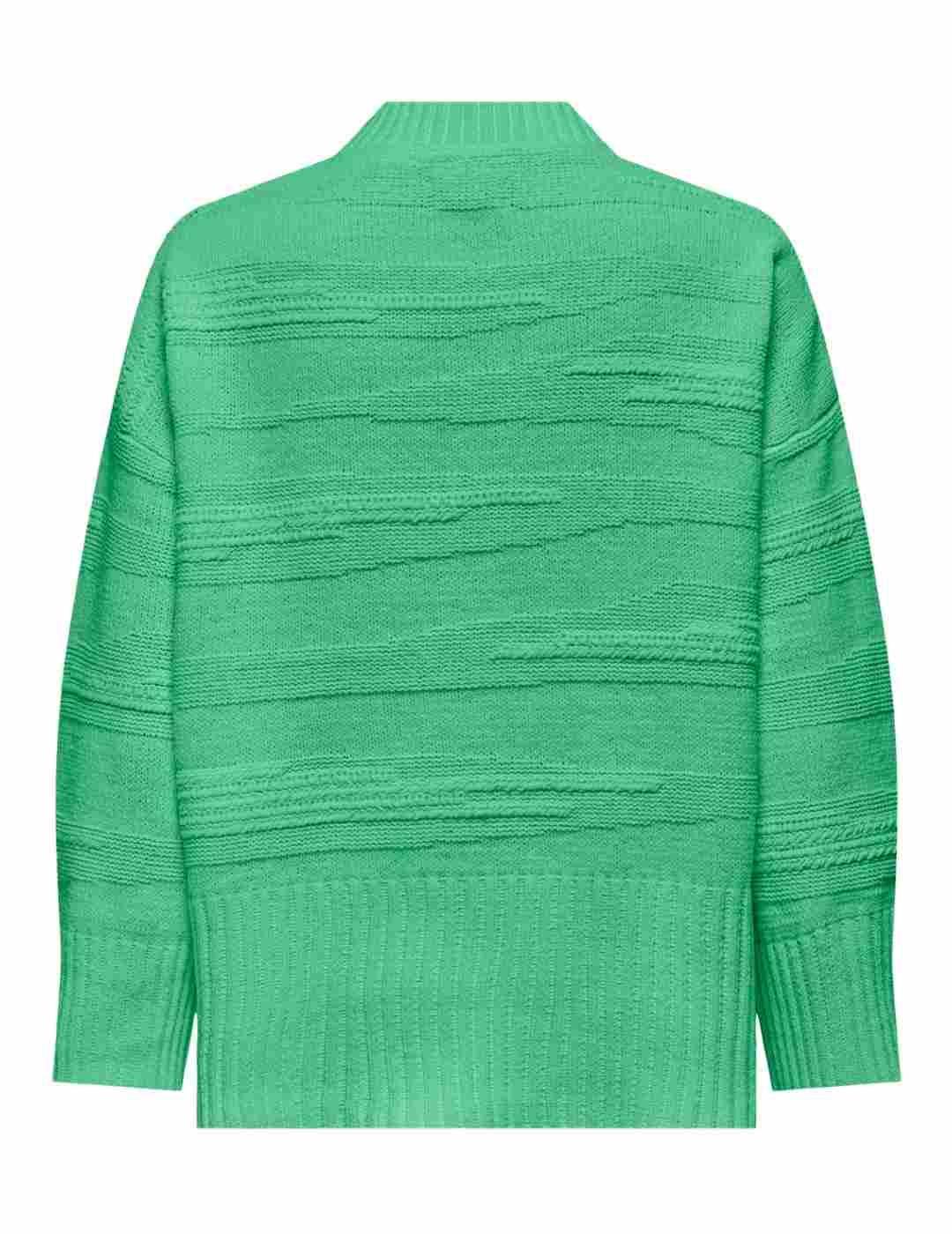 Jersey Only Lima verde de punto regular para mujer