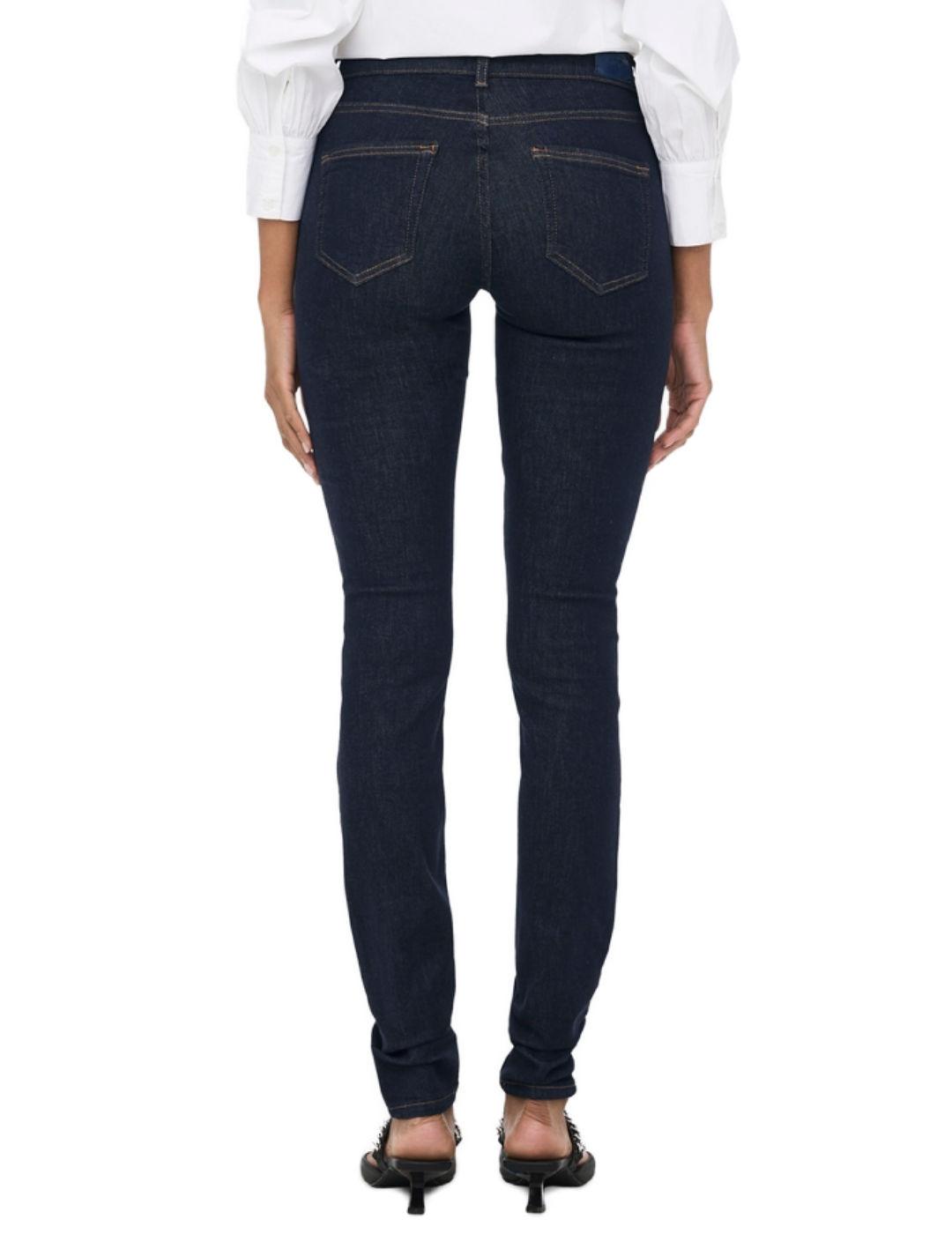 Pantalón vaquero Only Blush Skinny azul oscuro para mujer