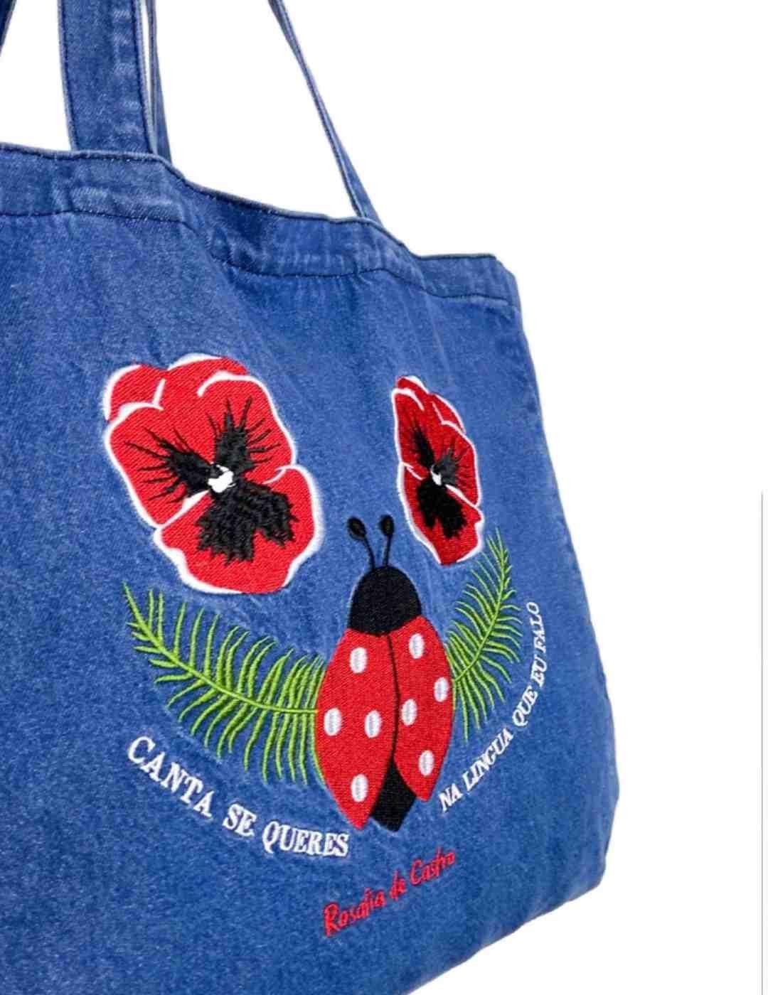 Bolso tote Animosa Canta na lingua vaquero para mujer