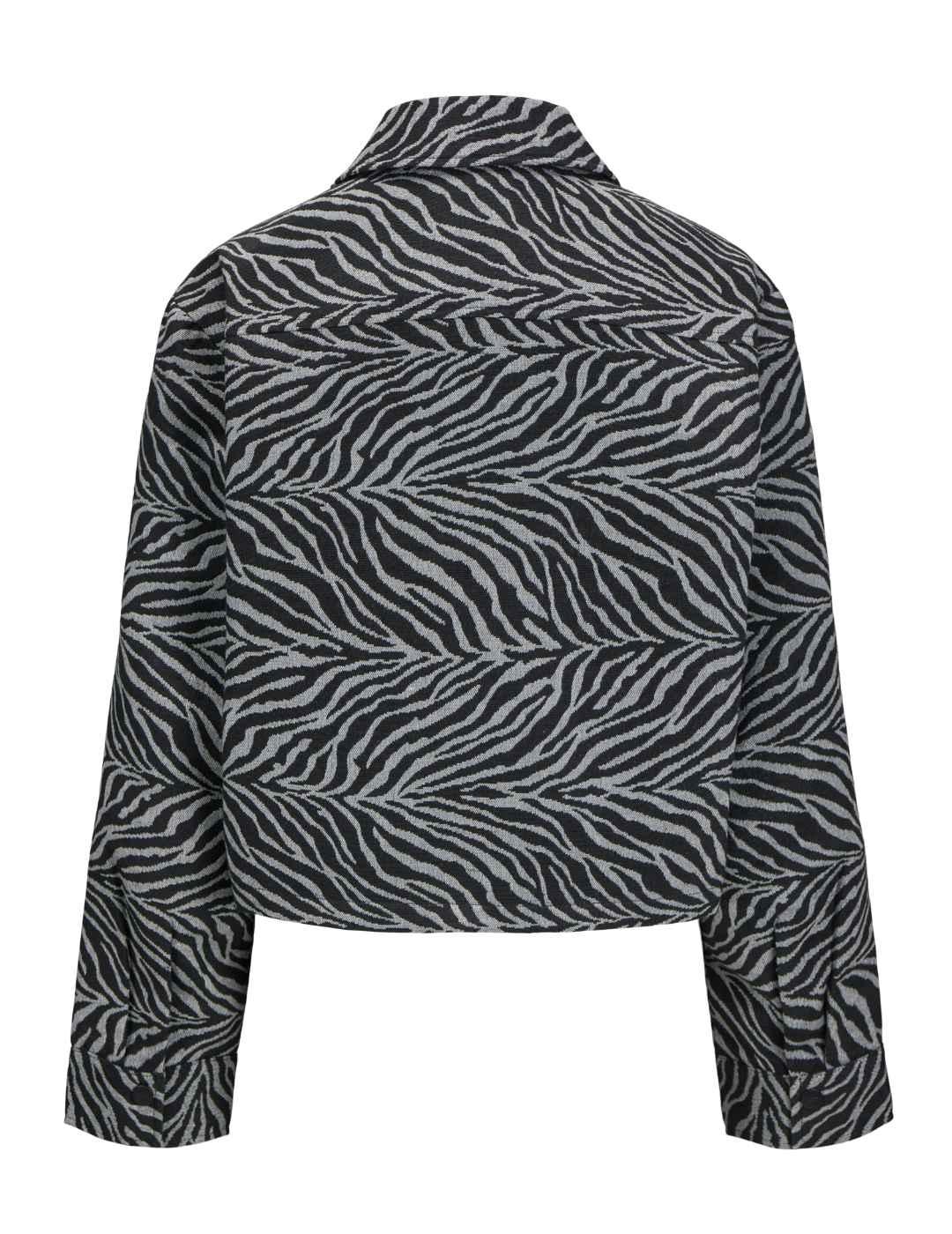 Chaqueta JJXX Martha negro animal print para mujer