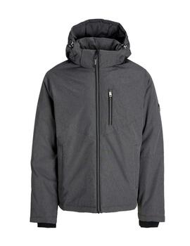 Chaqueta Jack&Jones con capucha gris oscuro para hombre