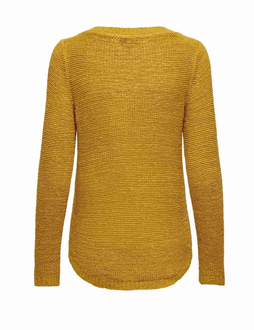 Jersey Only Geena amarillo de punto troquelado para mujer