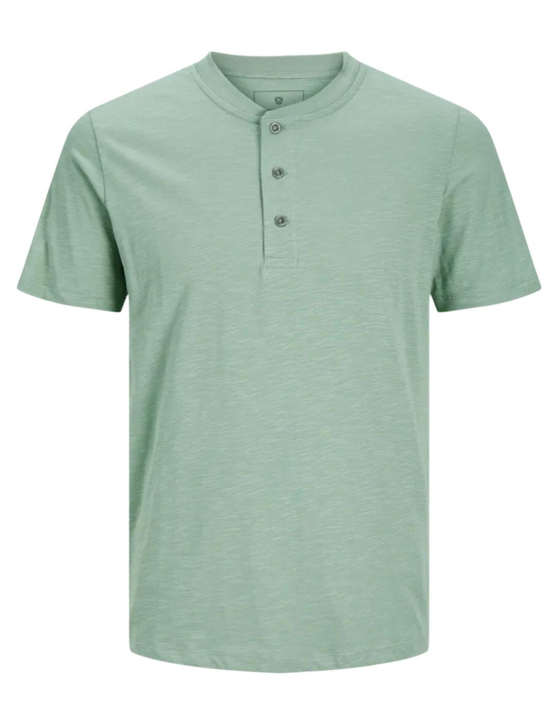 Camiseta Jack&Jones Blunixs verde manga corta para hombre