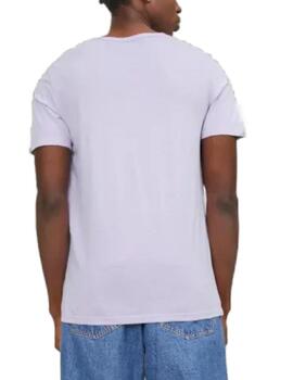 Camiseta Jack&Jones Esplit lila manga corta para hombre