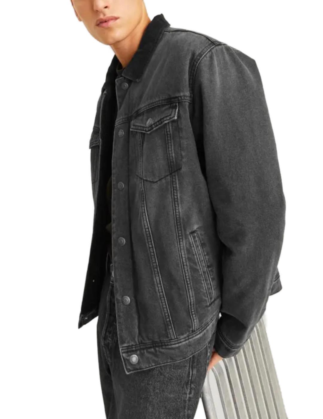 Chaqueta vaquera Jack&Jones Jean negro pana para hombre