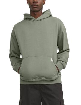 Sudadera Jack&Jones Collective verde con capucha para hombre