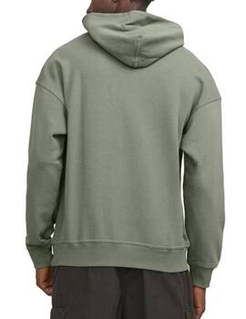 Sudadera Jack&Jones Collective verde con capucha para hombre