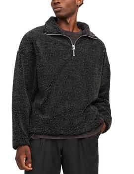 Sudadera Jack&Jones Orroxbury negro borreguillo para hombre