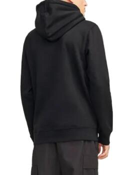 Sudadera Jack&Jones Outdoor negro con capucha para hombre