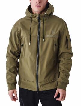 Chaqueta Project x Paris verde militar capucha para hombre