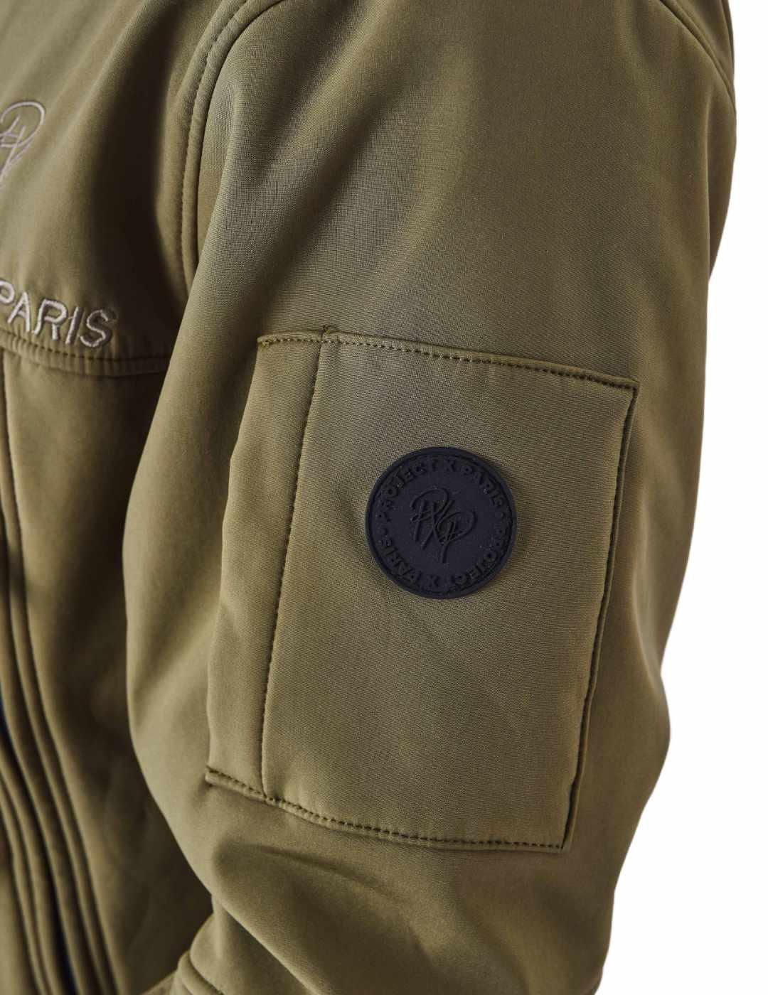 Chaqueta Project x Paris verde militar capucha para hombre