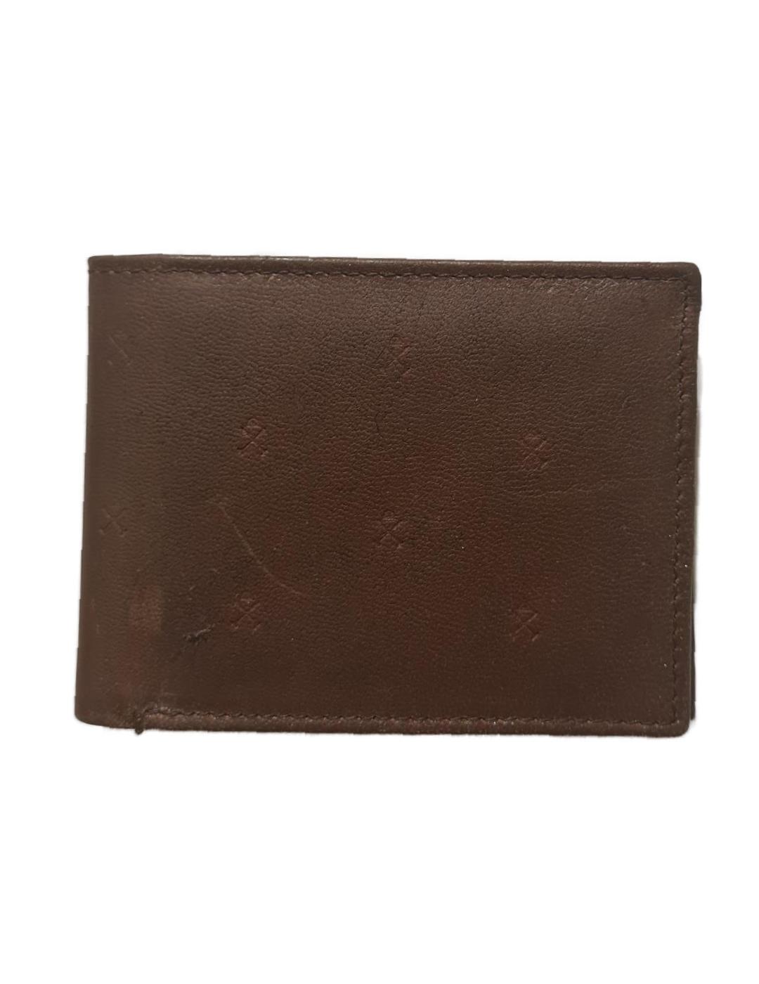 Cartera Haper&Neyer marrón para billetes y monedas de hombre