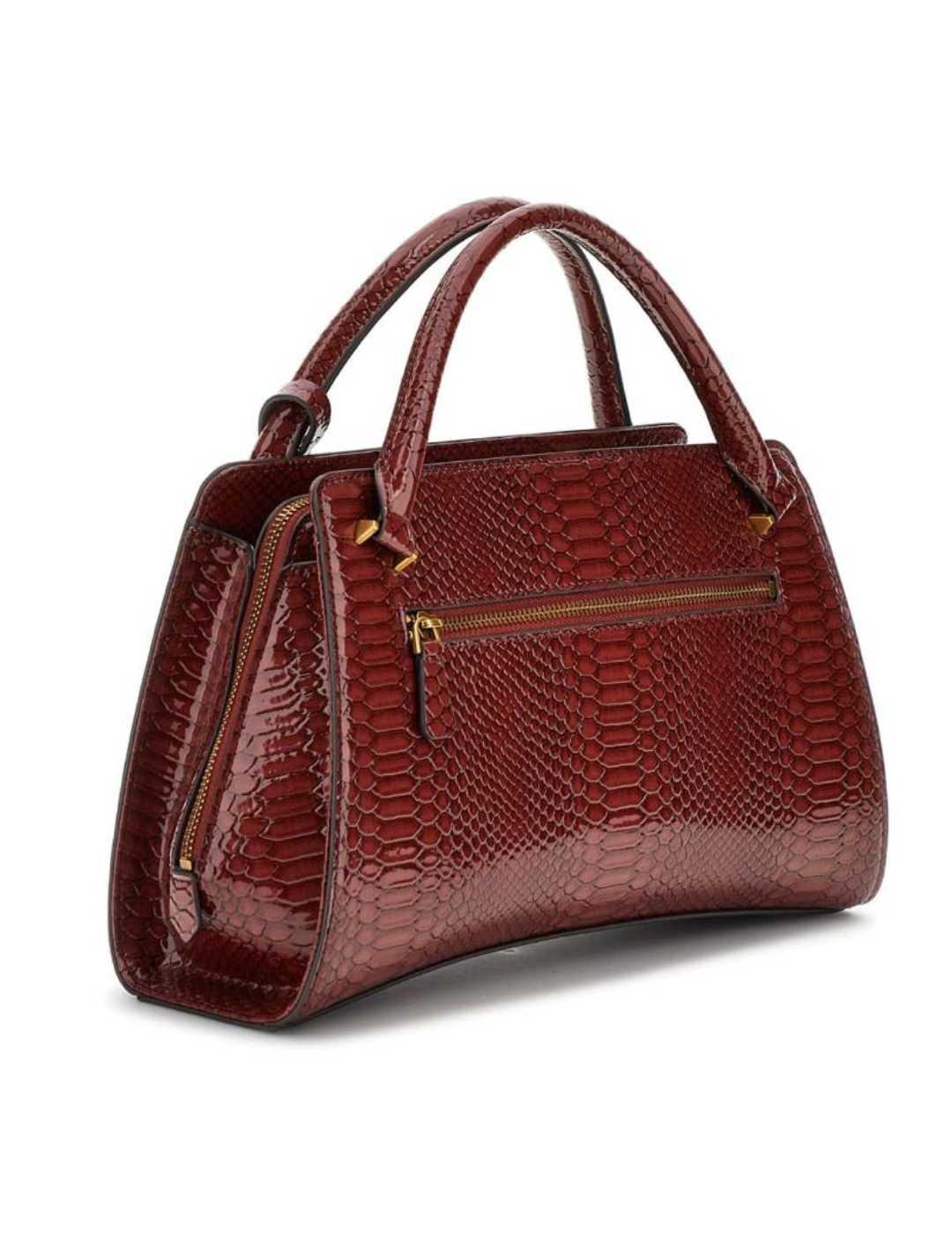 Bolso de mano Guess Annita granate efecto piel para mujer