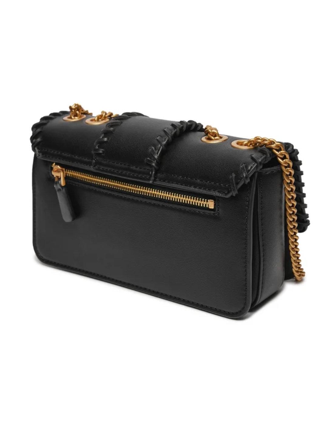 Bolso bandolera Guess Libera negro polipiel para mujer