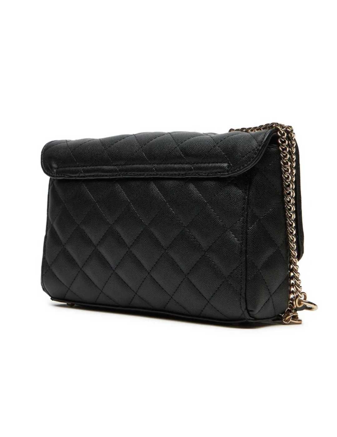 Bolso bandolera Guess Carly negro guateado para mujer