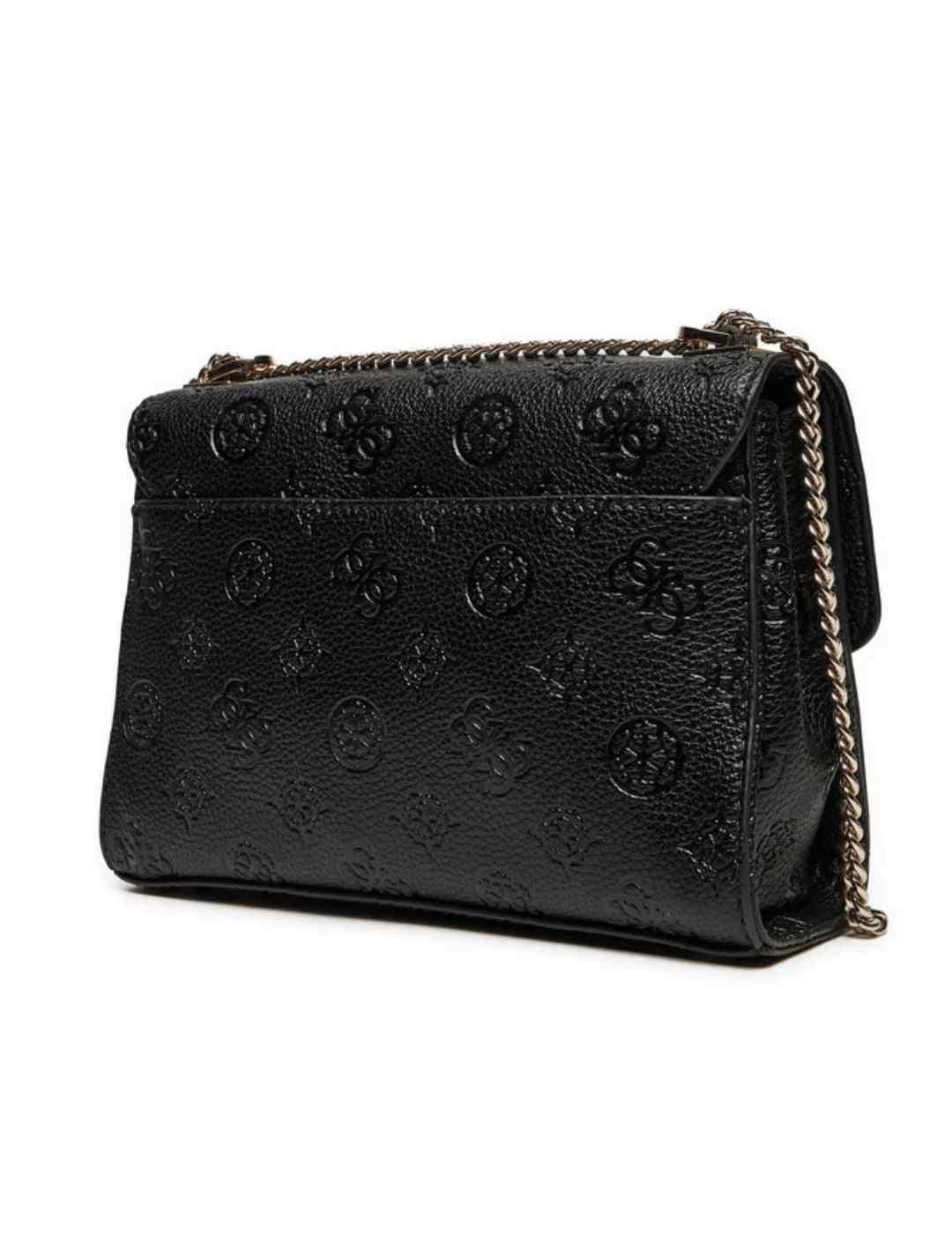 Bolso bandolera Guess Cresidia convertible negro logo mujer