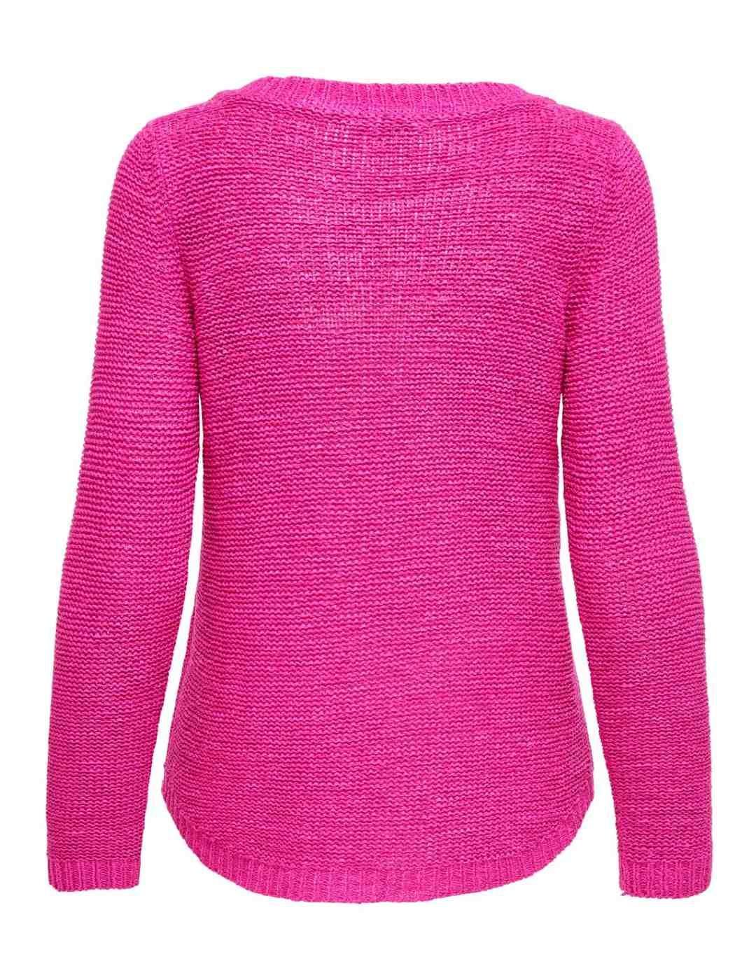 Jersey Only Geena rosa fucsia de punto troquelado para mujer