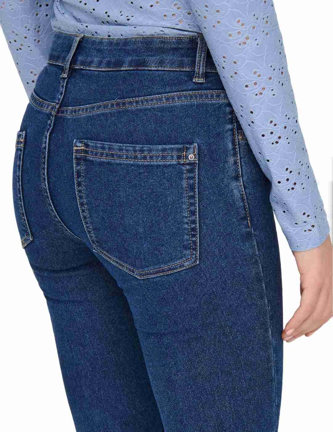 Pantalón vaquero Only Hush skinny azul oscuro para mujer