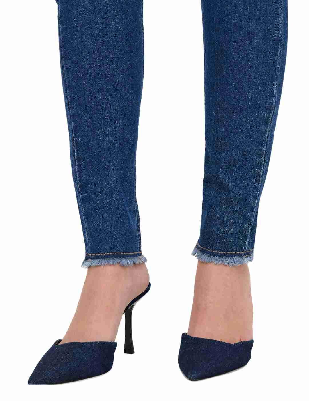 Pantalón vaquero Only Hush skinny azul oscuro para mujer