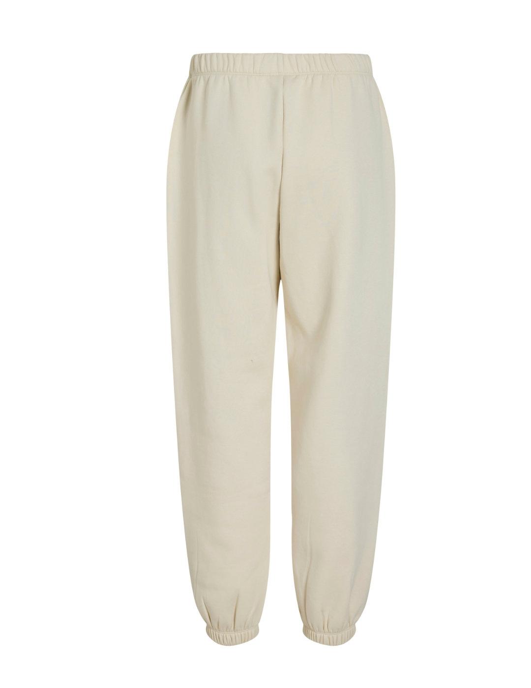 Pantalón Vila Huris beige jogger corte loose para mujer