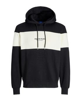 Sudadera Jack&Jones Vesterbro negra color block de hombre