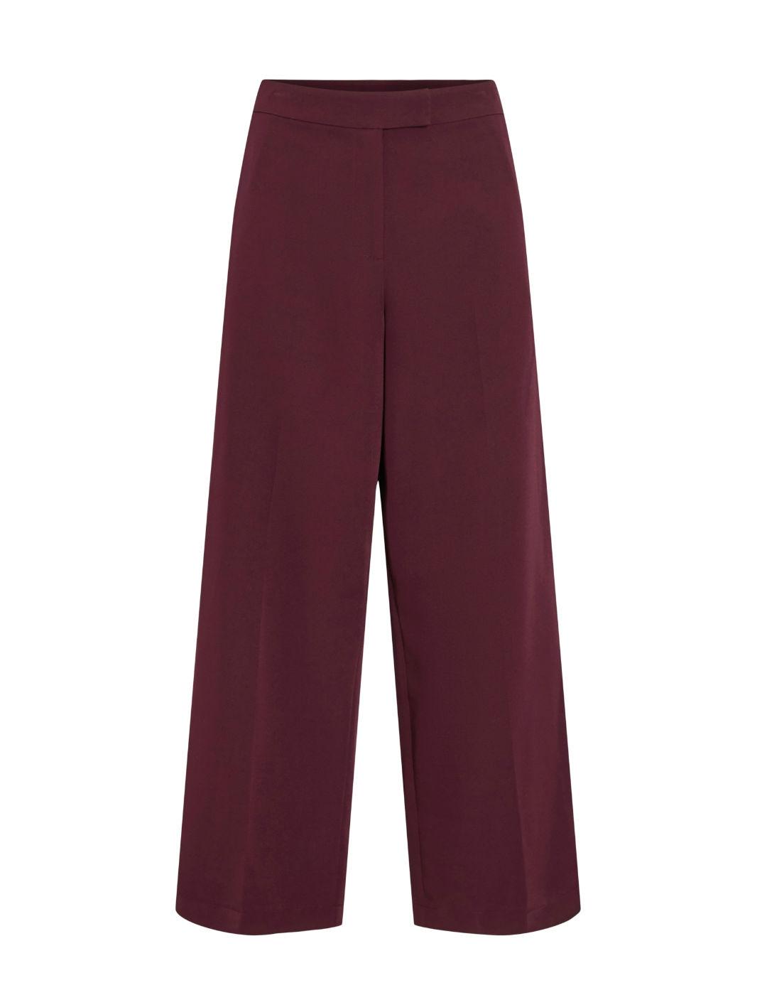 Pantalón Vila Sosa granate de traje regular fit para mujer