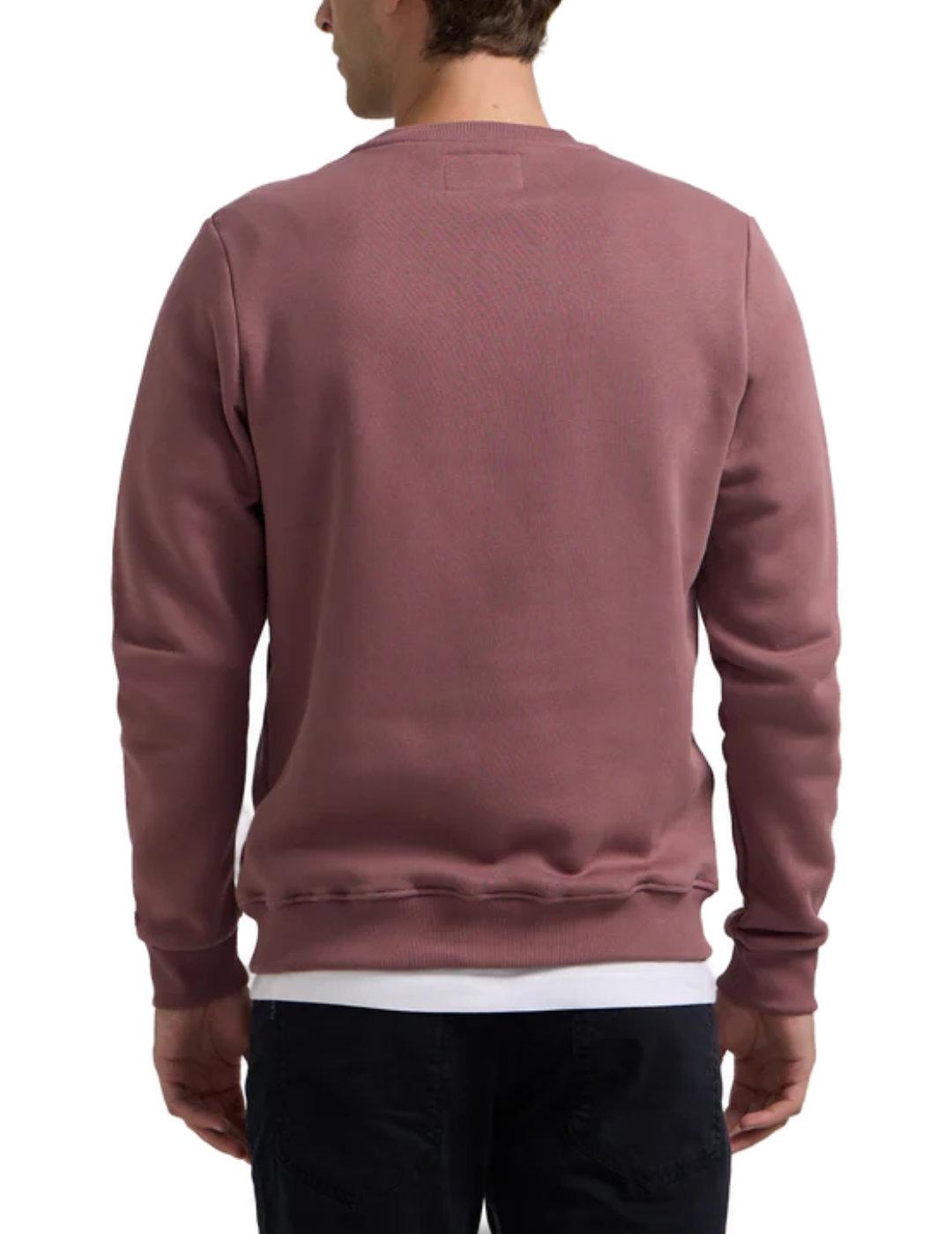 Sudadera Silbon heritage rosa maquillaje sin capucha hombre