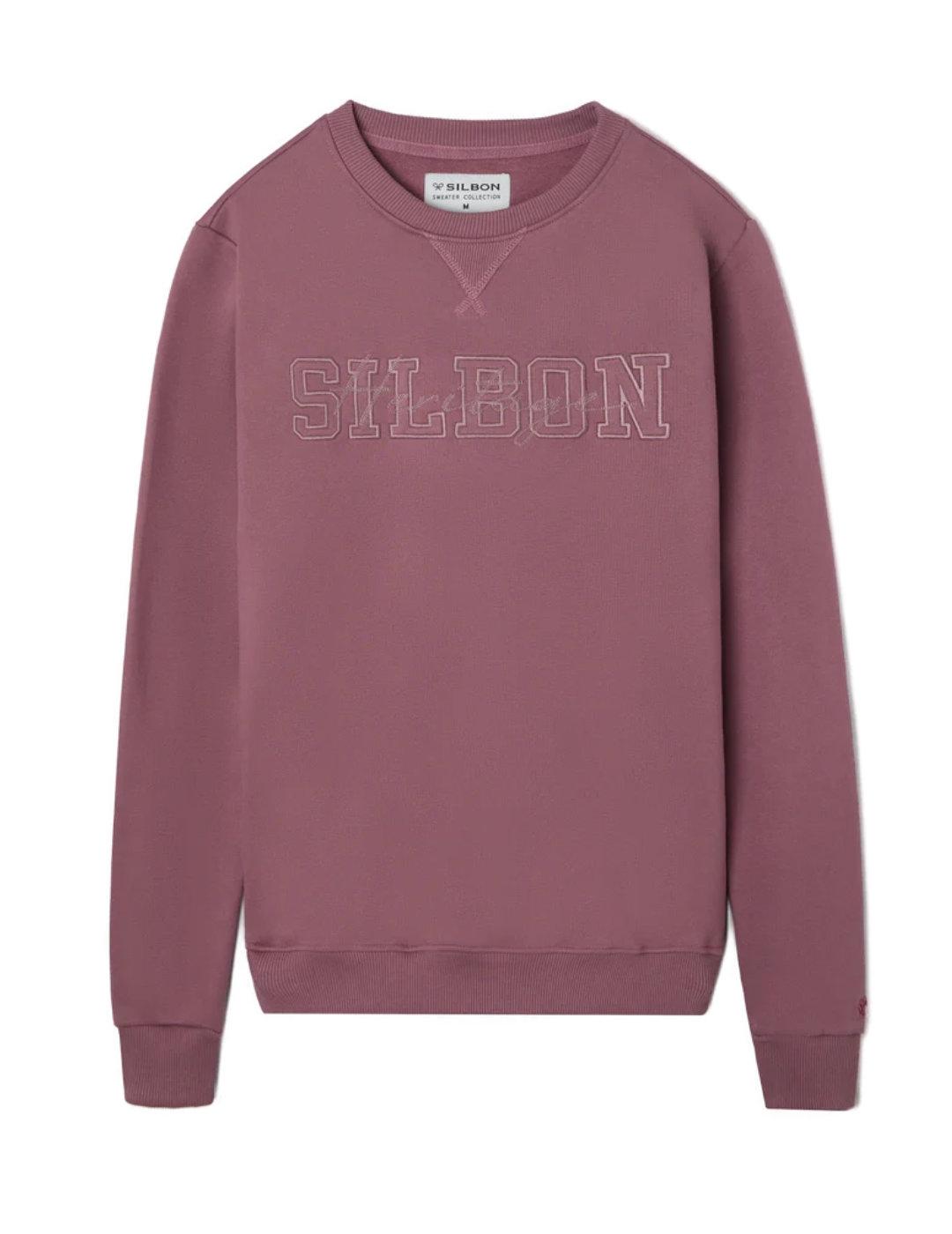 Sudadera Silbon heritage rosa maquillaje sin capucha hombre