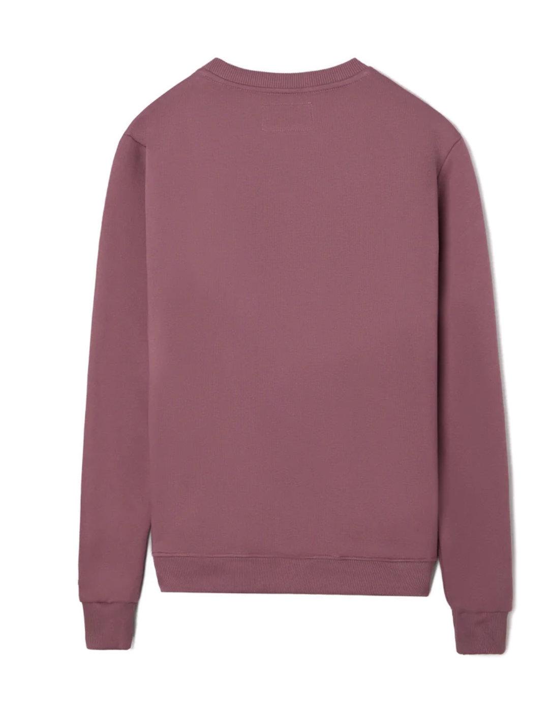 Sudadera Silbon heritage rosa maquillaje sin capucha hombre