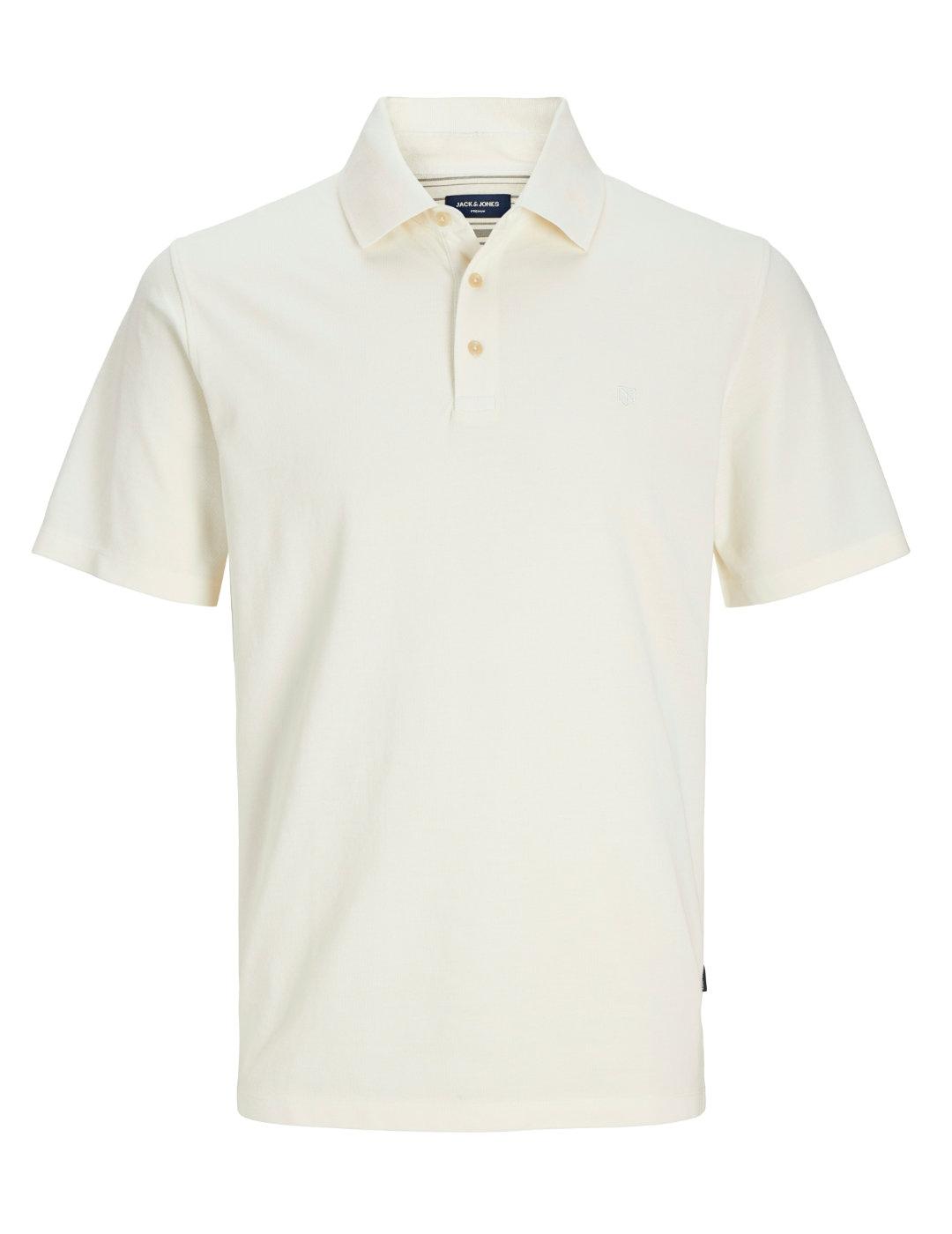 Polo Jack&Jones William blanco manga corta para hombre