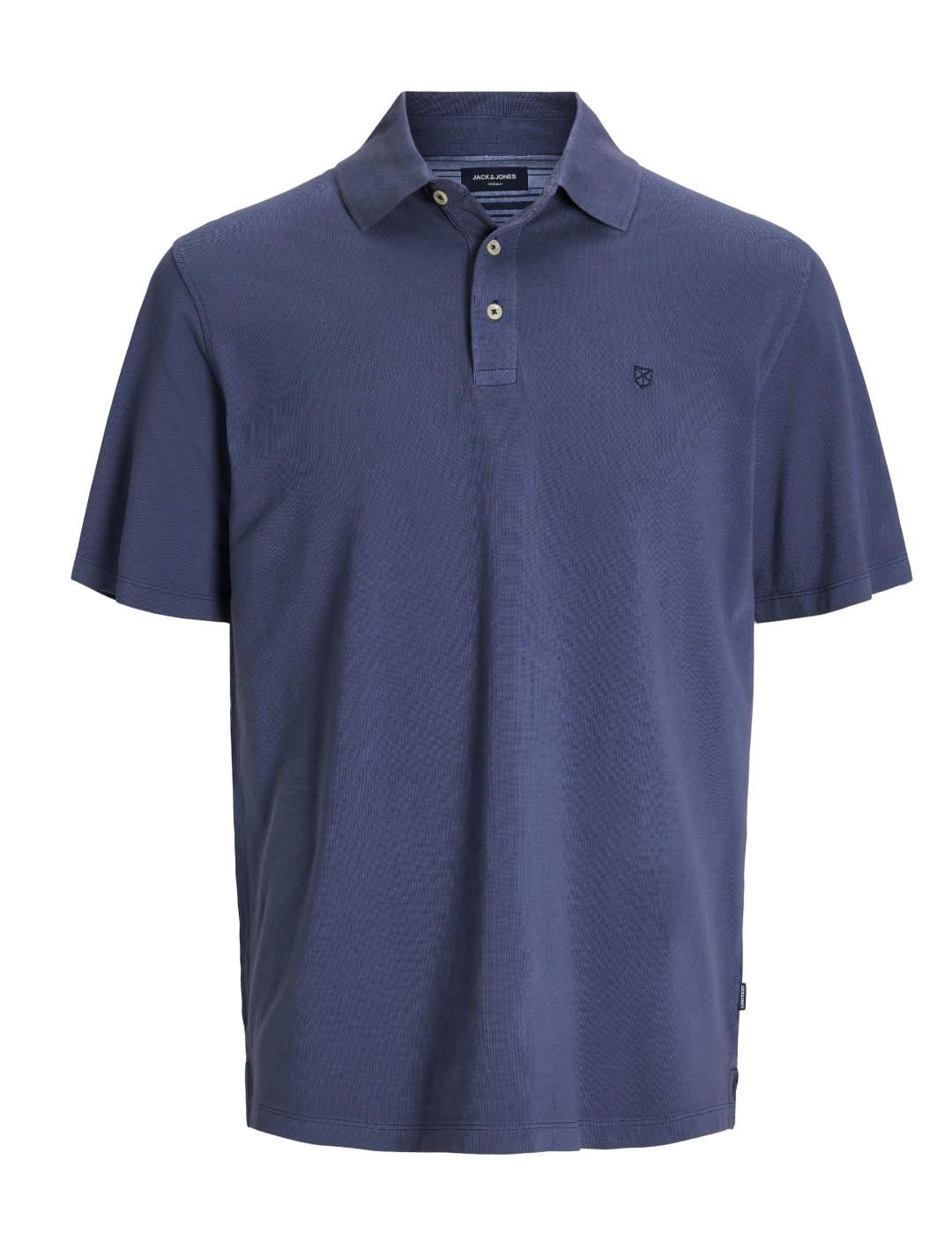 Polo Jack&Jones William azul manga corta para hombre