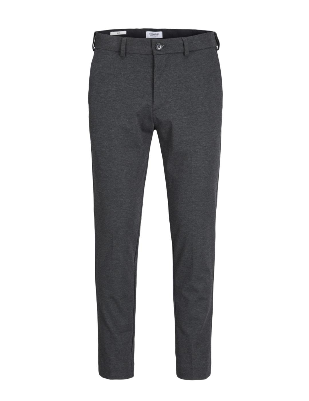 Chino Jack&Jones Marco gris oscuro de tela para hombre