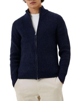 Chaqueta Replay azul marino en mezcla de lana para hombre