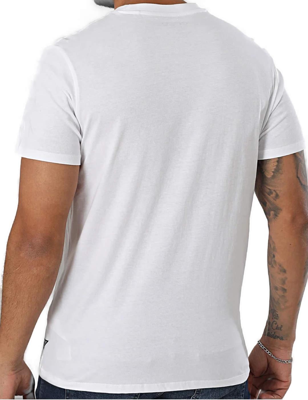 Camiseta Guess Classic blanco manga corta para hombre