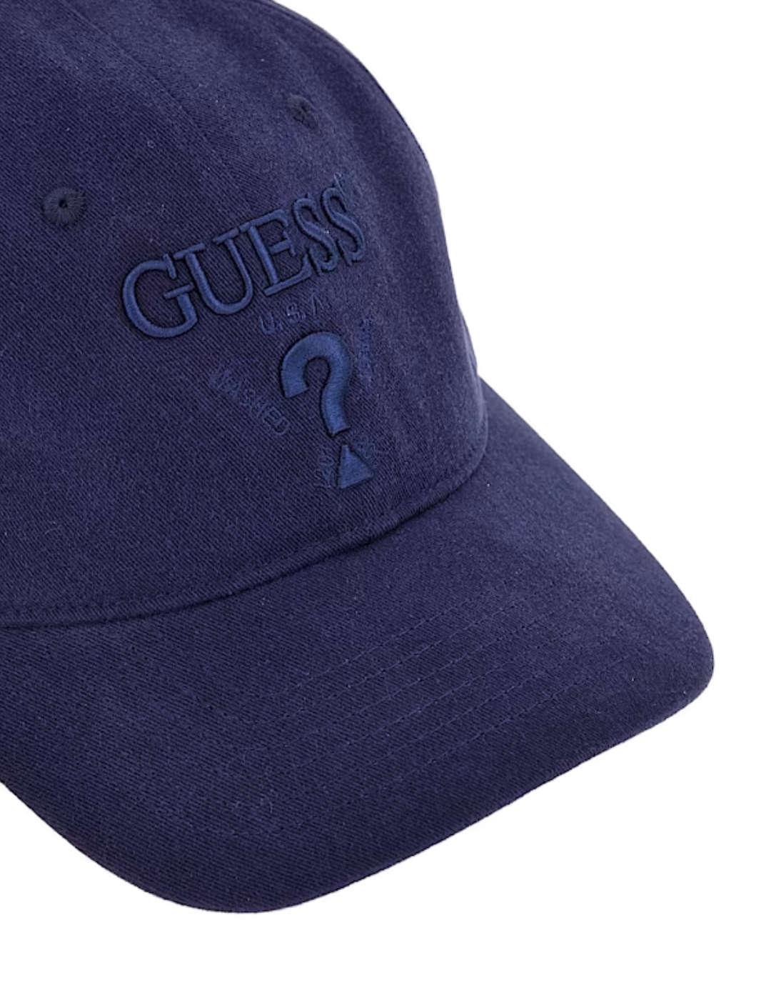 Gorra béisbol Guess Embroidered azul marino para hombre