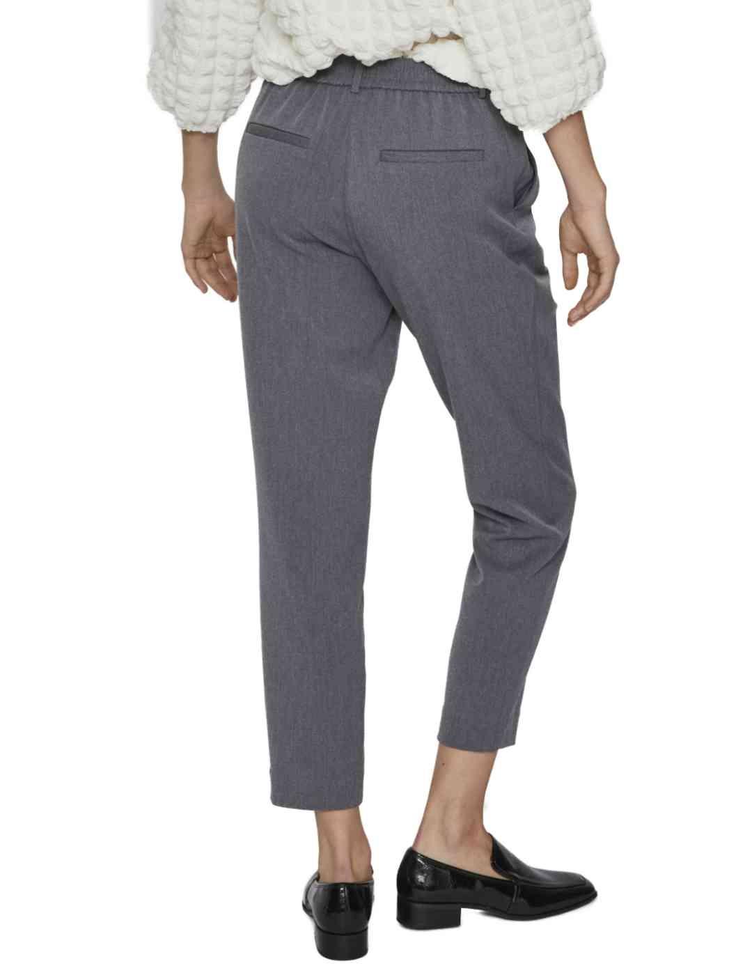 Pantalones de traje Vila Arone gris slim para mujer